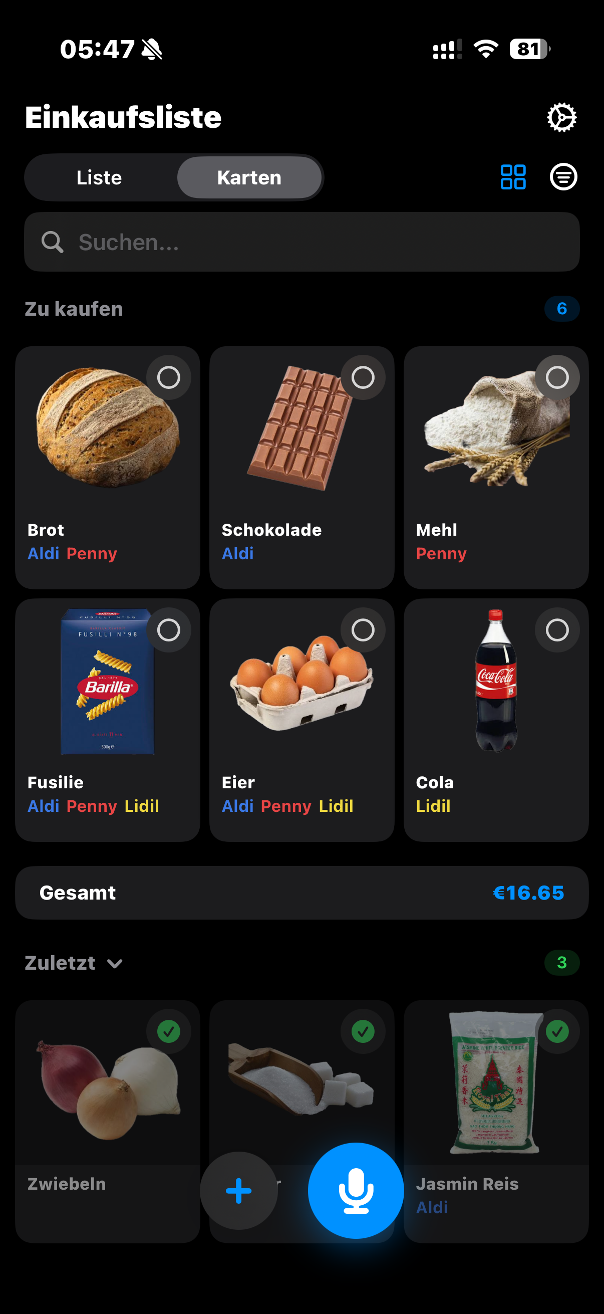 Kargo Karten Screenshot